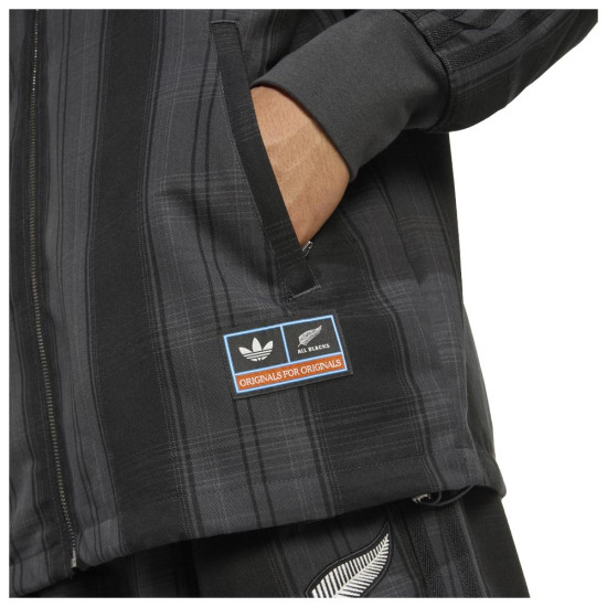 Adidas Ανδρική ζακέτα Originals & All Blacks Plaid Woven Firebird Track Top